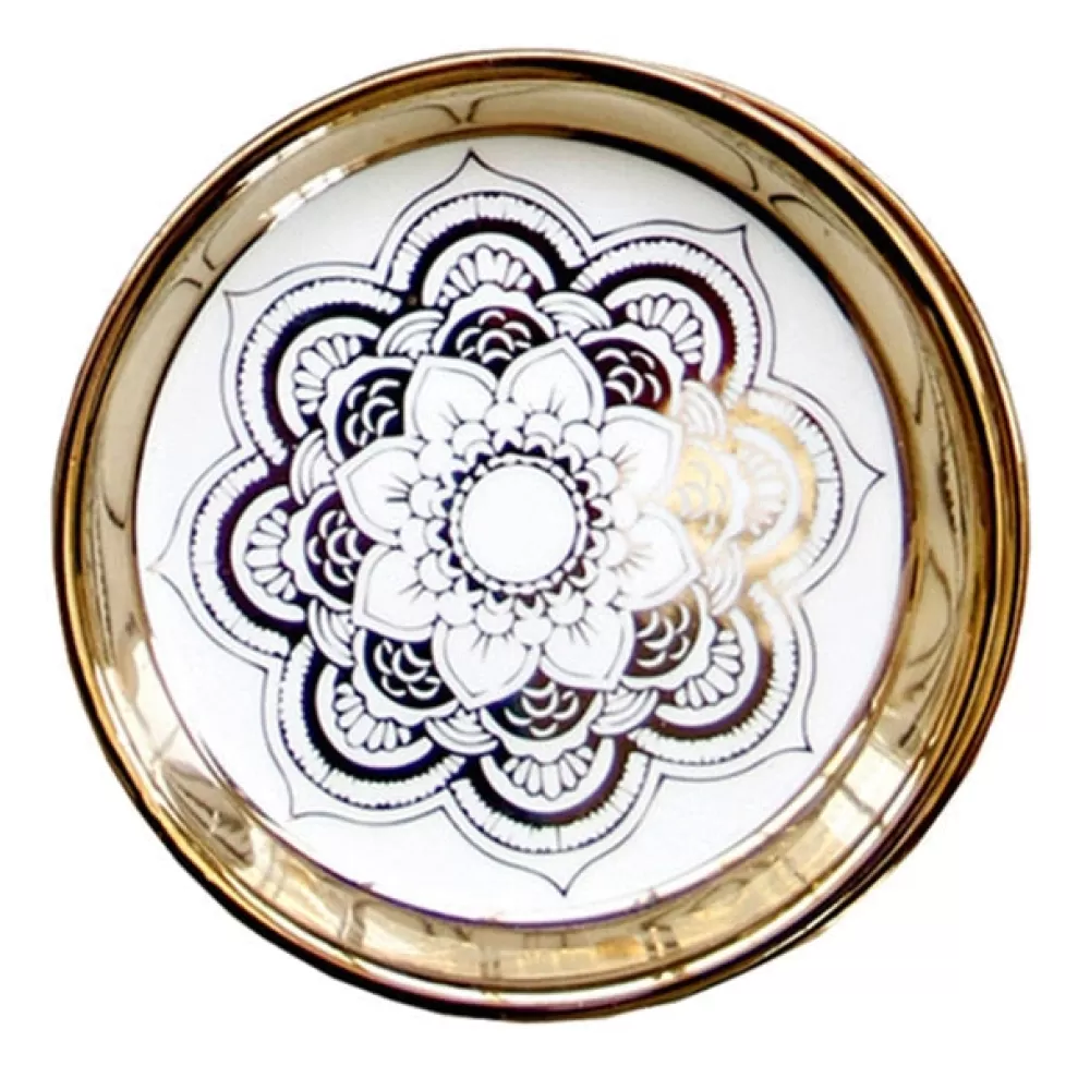 Online Assiette De Noël - Fleur Mandala Assiettes De Noël
