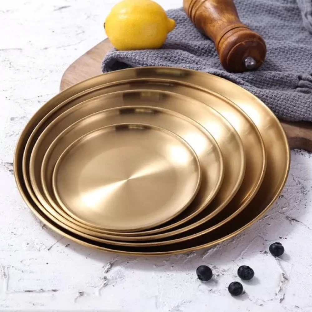 Cheap Assiette Dorée De Noël Assiettes De Noël | Décorations De Noël Dorées