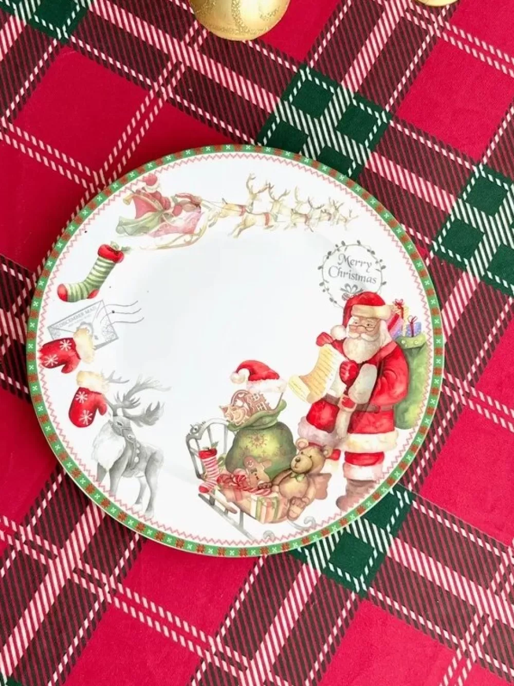 Hot Assiette Mère Noël Assiettes De Noël
