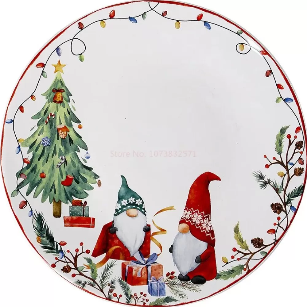 New Assiette Pour Table De Noël Assiettes De Noël