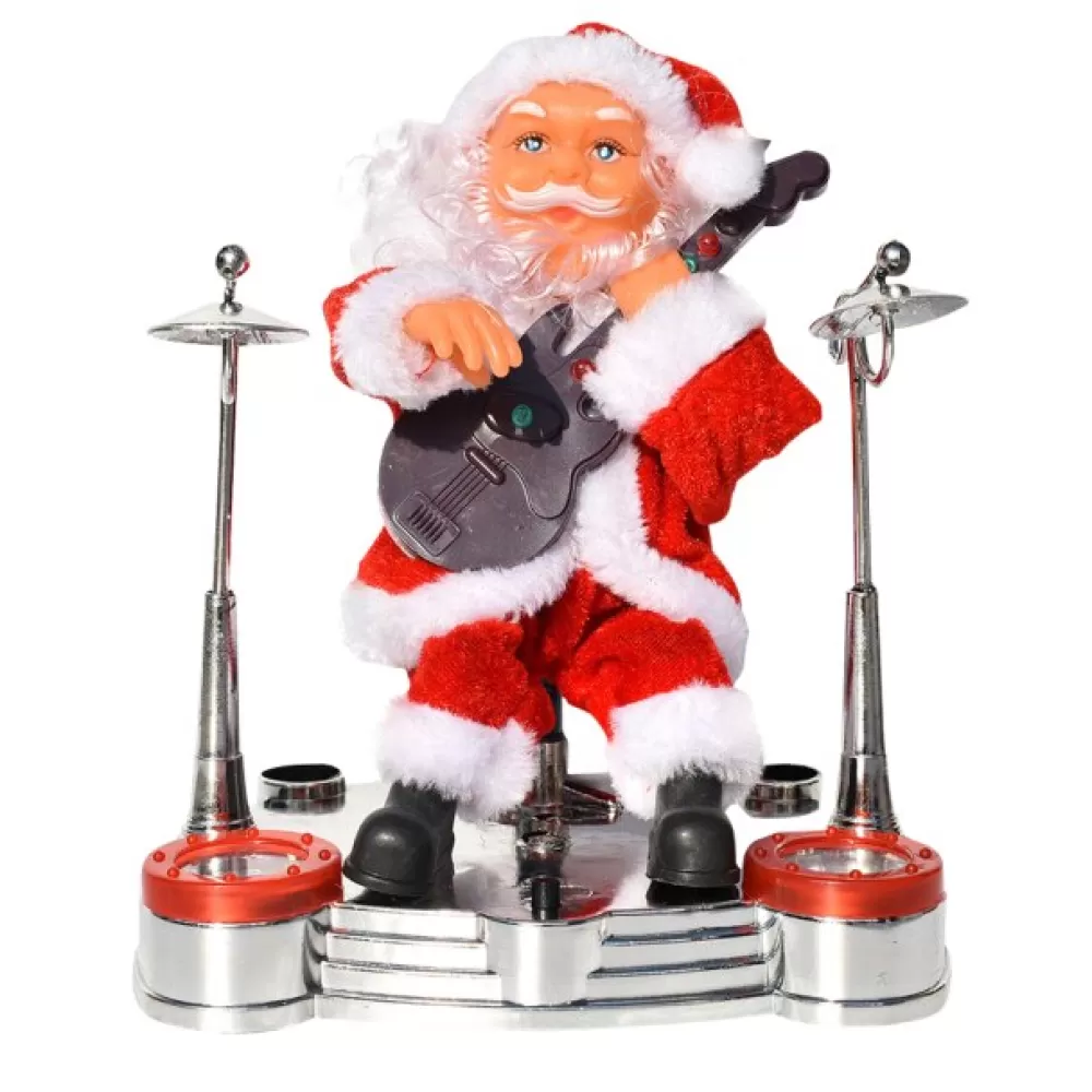 New Automate Père Noël Guitare Automates De Noël