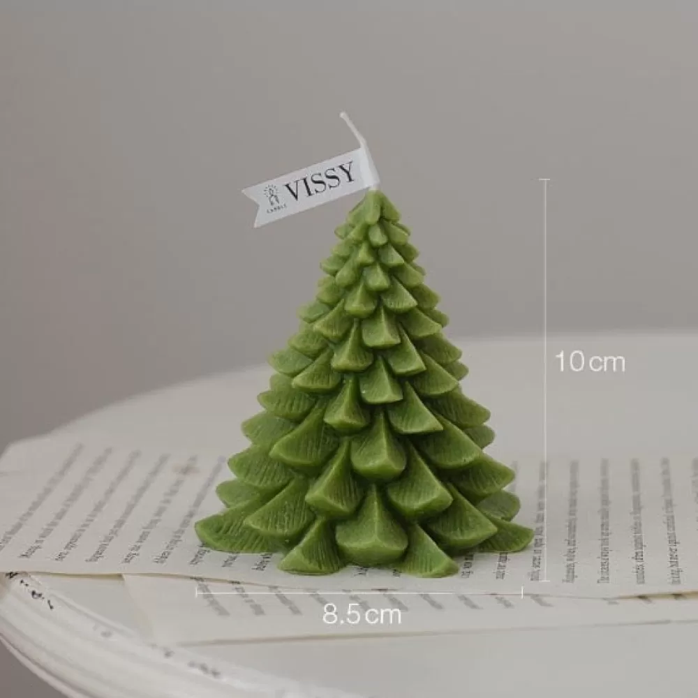 Best Sale Bougie De Noël - Sapin Vert Foncé Décorations De Noël Pas Cher | Décorations De Noël Vertes
