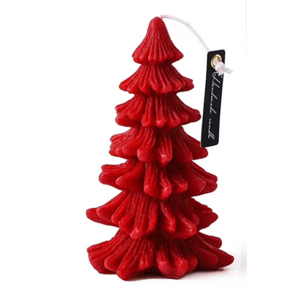 Shop Bougie De Noël Sapin Rouge Décorations De Noël Pas Cher | Décorations De Noël Rouges