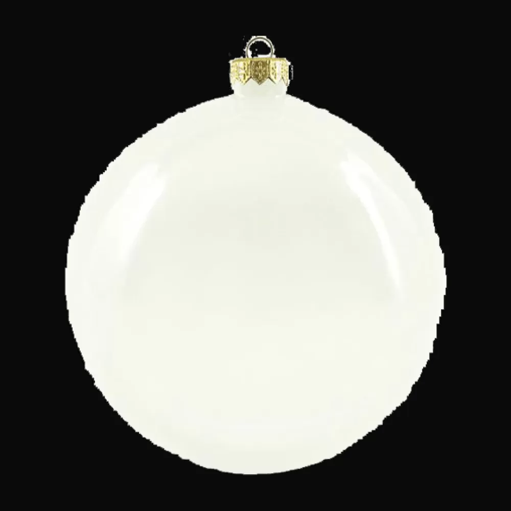 Flash Sale Boule De Noël Brillante XXL Blanche Décorations De Noël Scandinaves