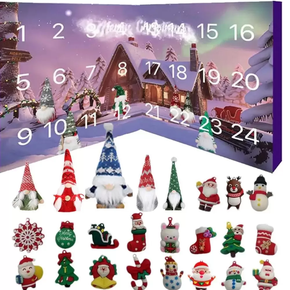 New Calendrier De L'avent Déco Noël Calendriers De L'Avent De Noël