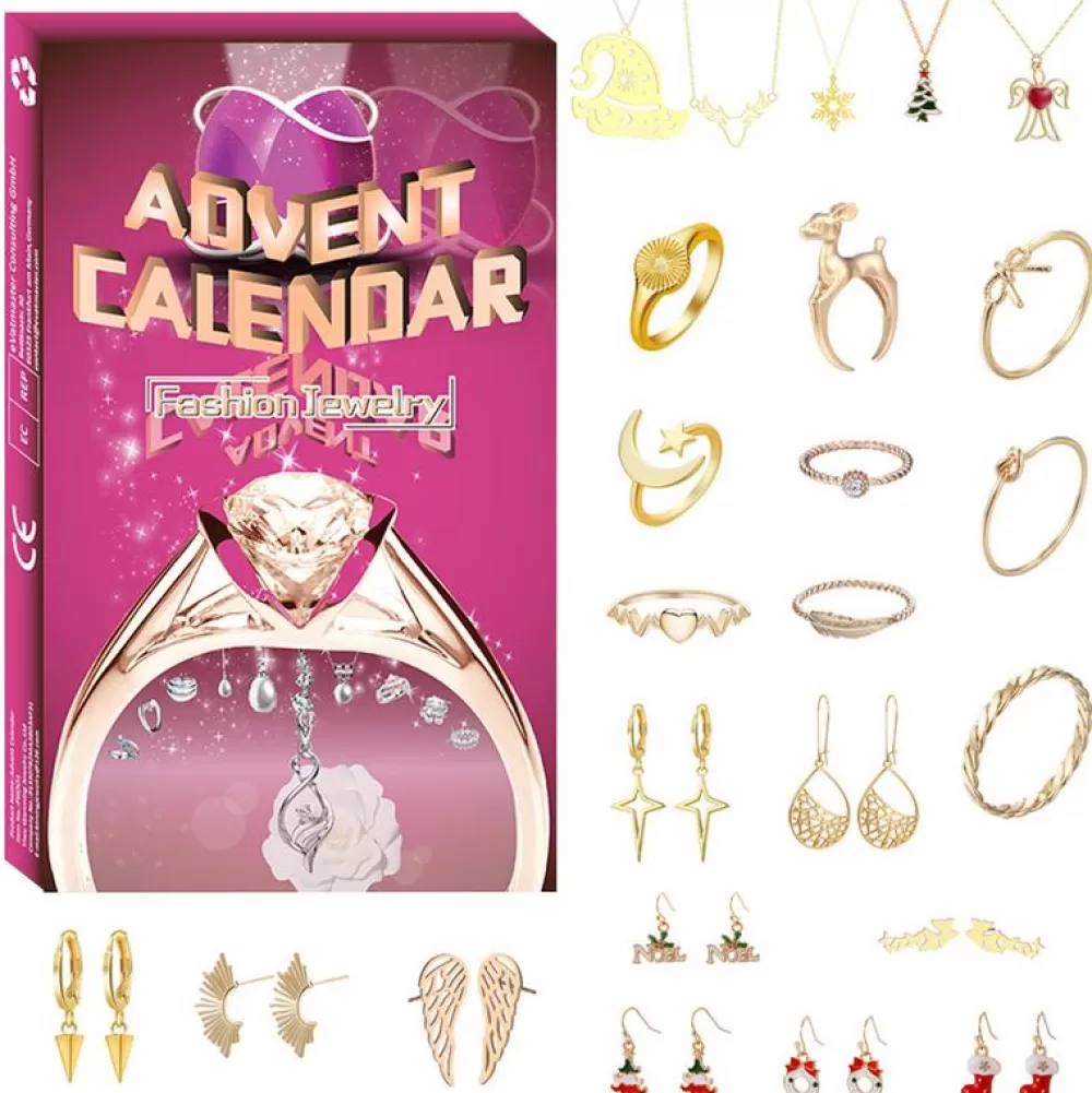 Fashion Calendrier De L'avent Femme Bijoux Calendriers De L'Avent De Noël