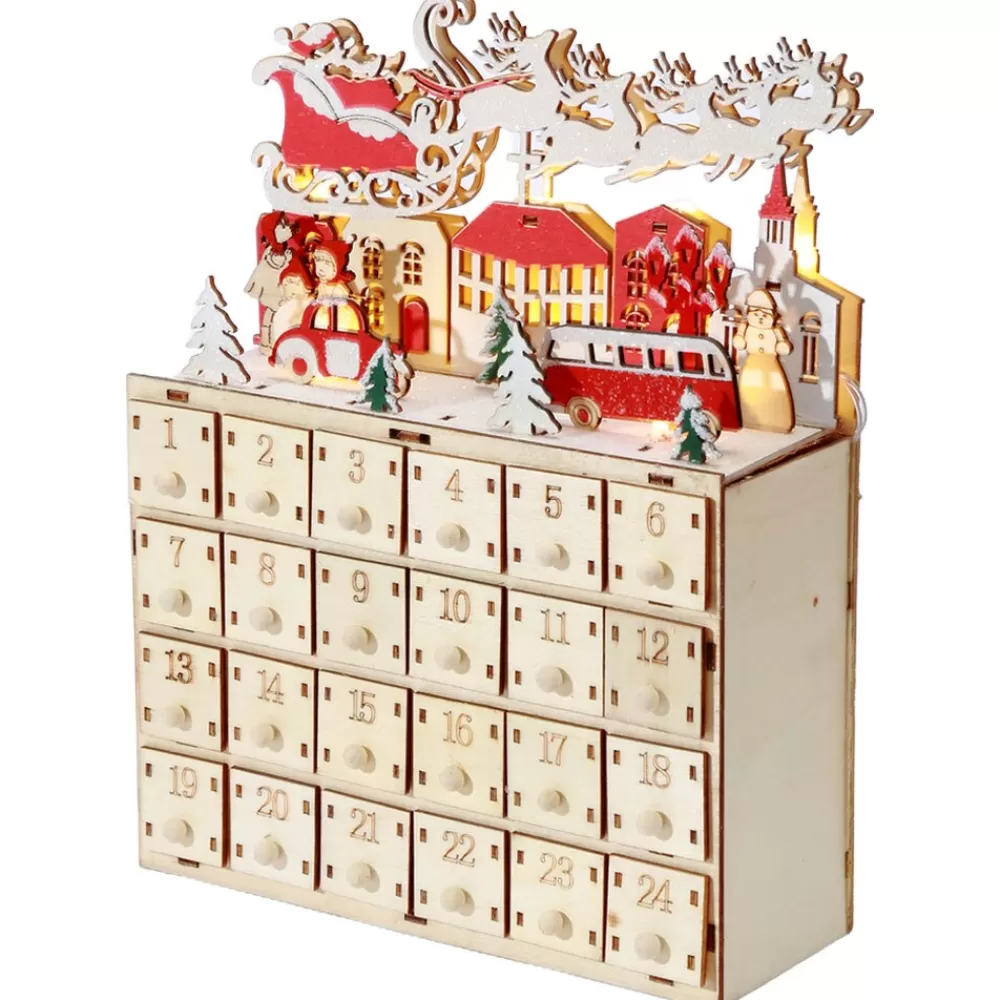 Online Calendrier De L'avent Père Noel (LED) Calendriers De L'Avent De Noël
