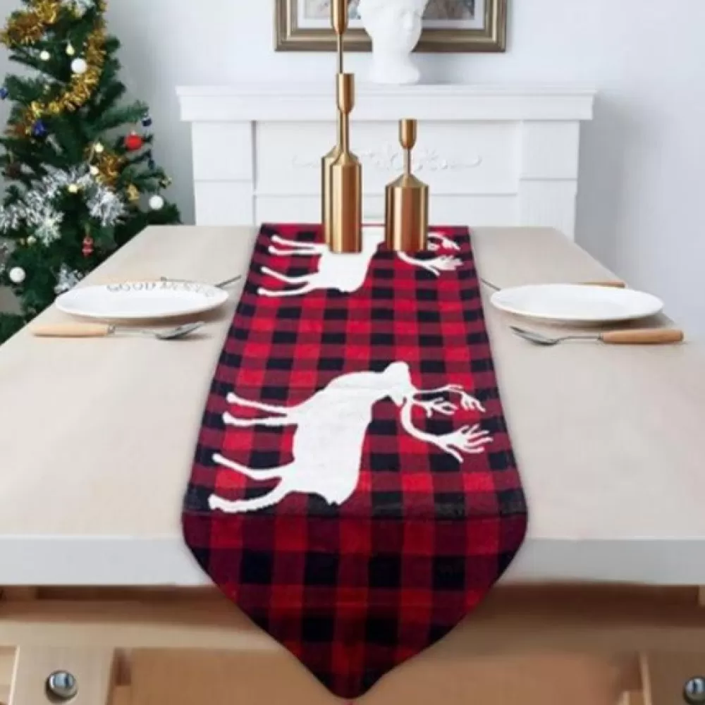 Cheap Chemin De Table Noël - Motif Bucheron Chemins De Table De Noël