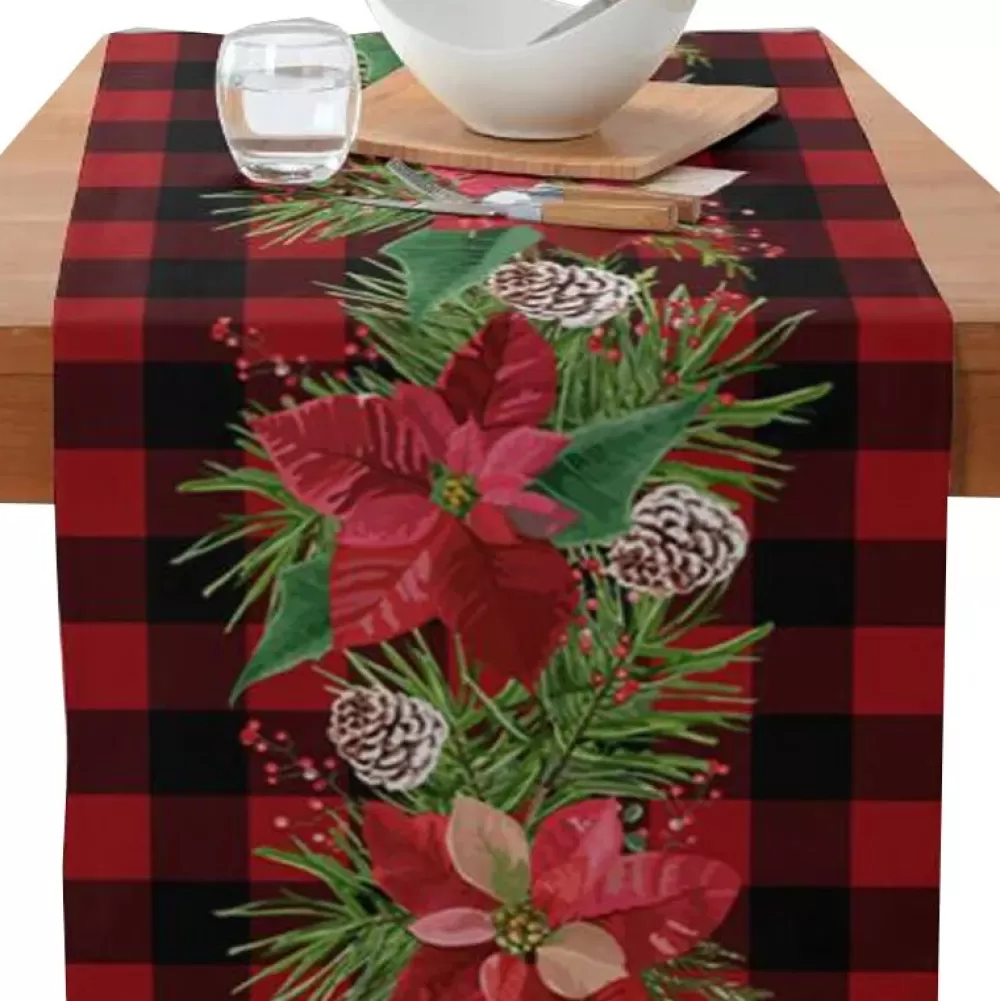 Discount Chemin De Table Noël écossais Chemins De Table De Noël