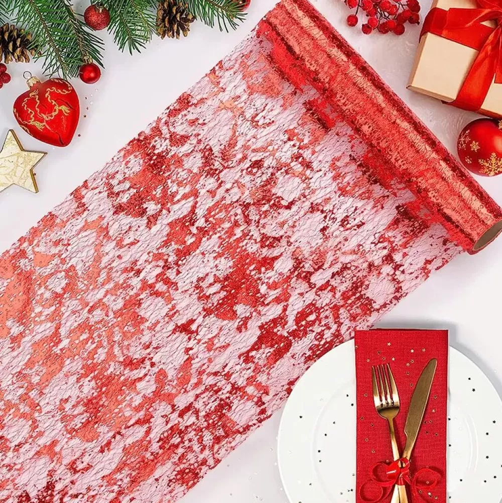 Hot Chemin De Table Noël En Papier Chemins De Table De Noël