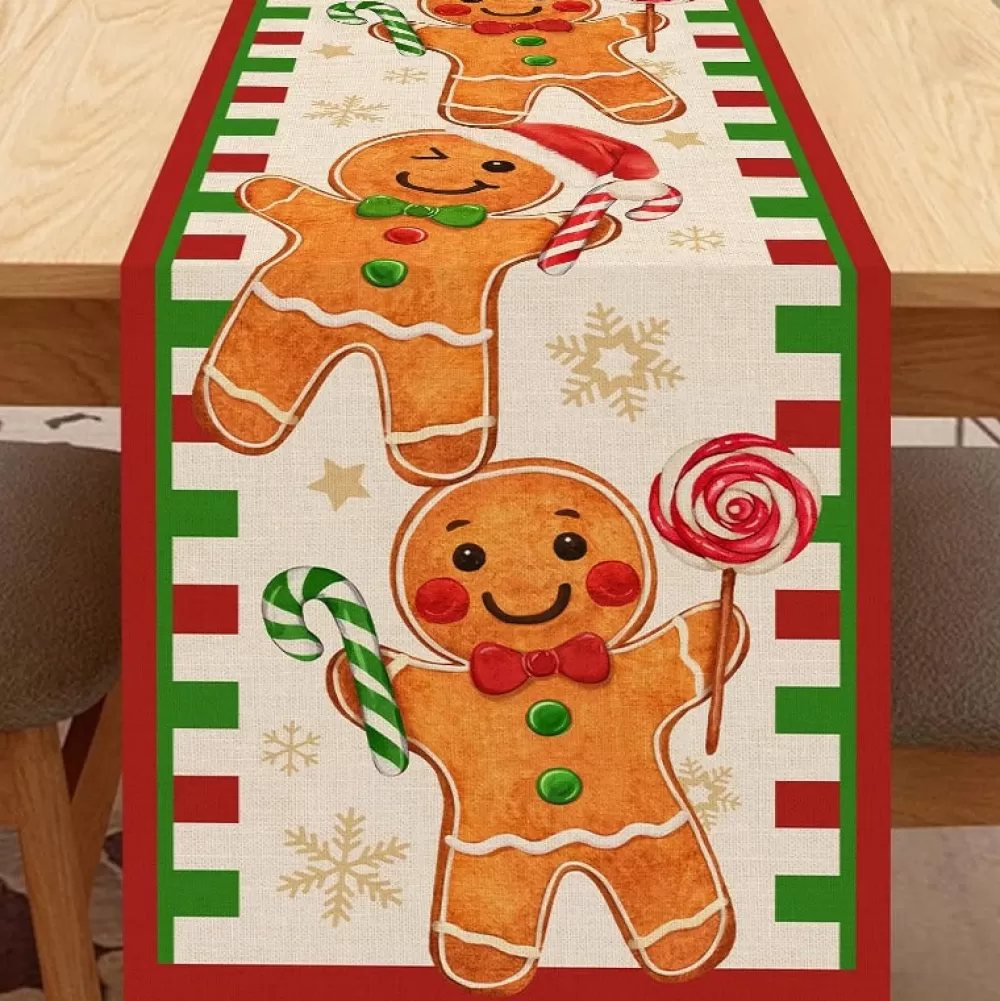 Shop Chemin De Table Noël Tissu Chemins De Table De Noël | Décorations De Noël Pas Cher