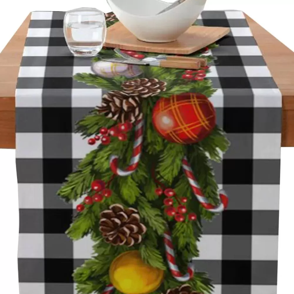Online Chemin De Table Noël Végétal Chemins De Table De Noël