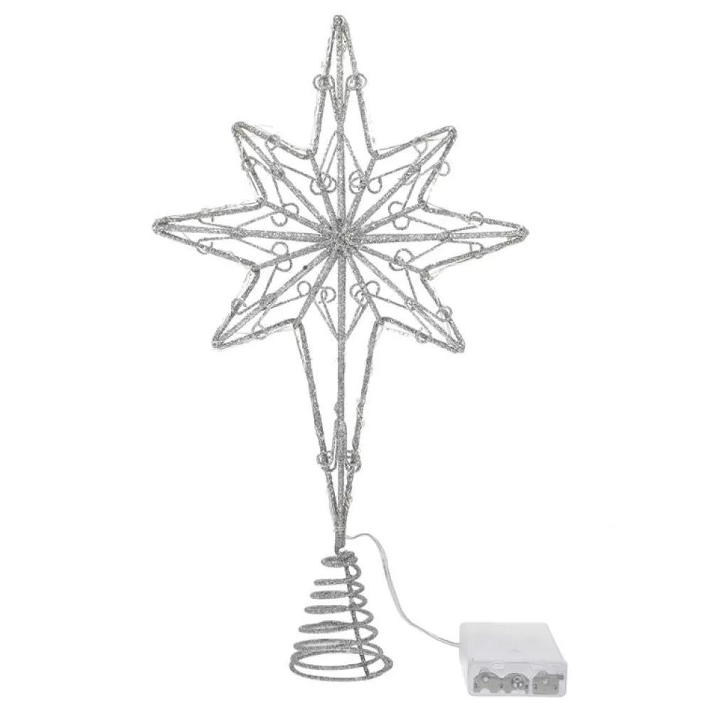 Best Sale Cimier De Sapin De Noël Lumineux : Etoile à 8 Branches Cimiers De Sapin De Noël
