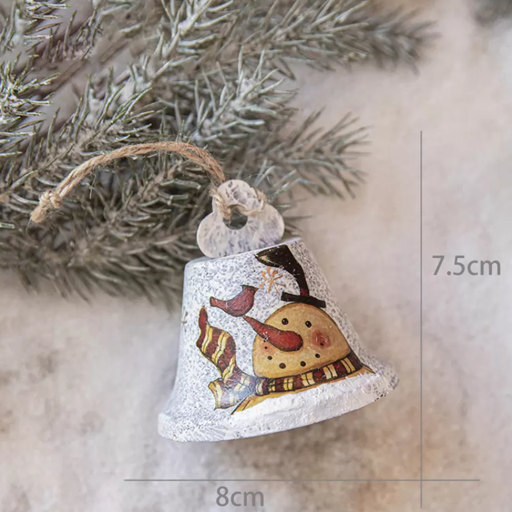 Shop Cloche Blanche De Noël Bonhomme De Neige Décorations De Noël Scandinaves | Cloches De Noël
