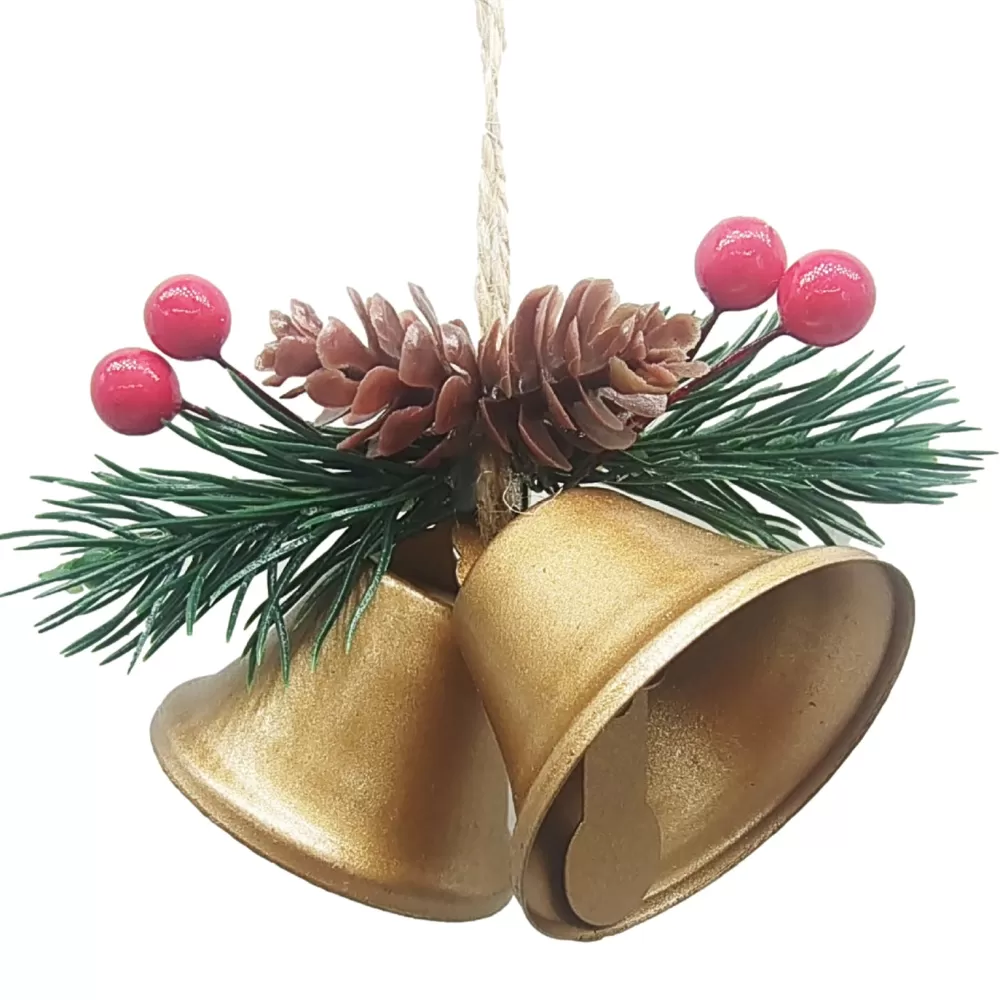 Store Cloche De Noël : Double Cloche Or Cloches De Noël