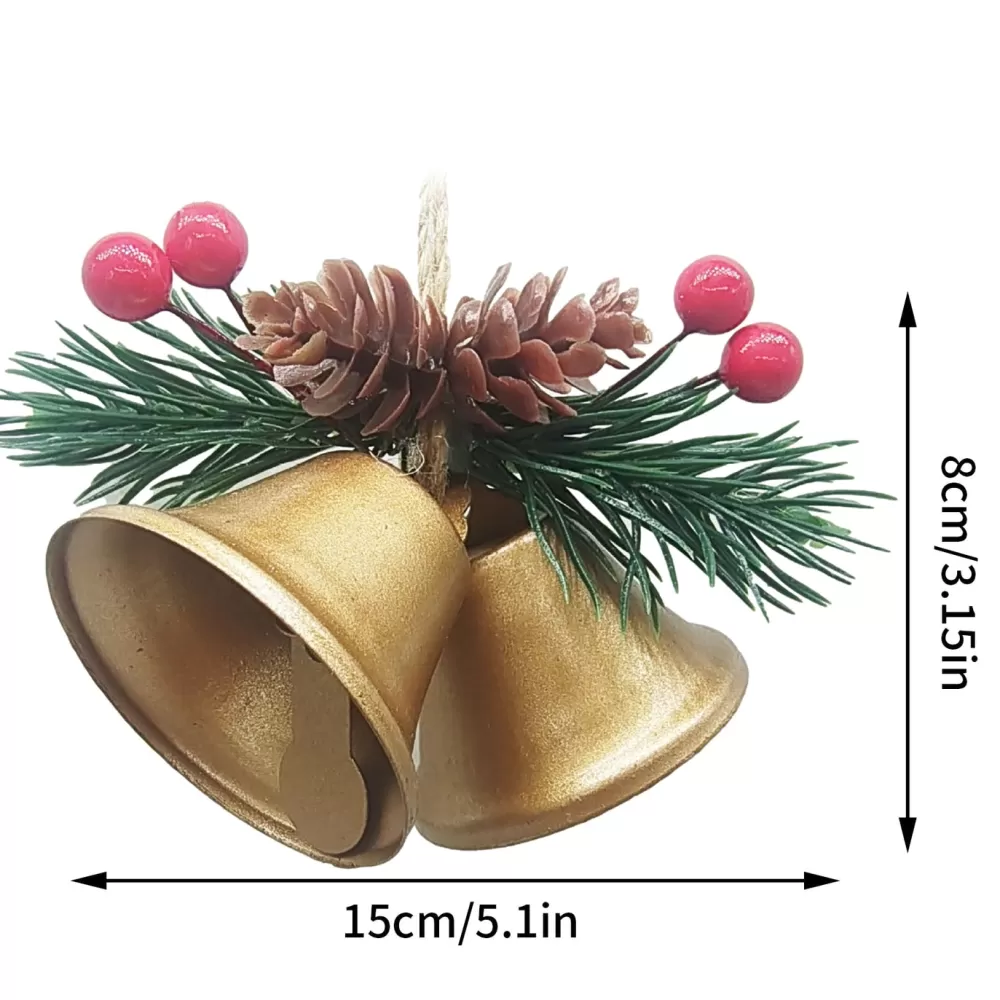 Store Cloche De Noël : Double Cloche Or Cloches De Noël