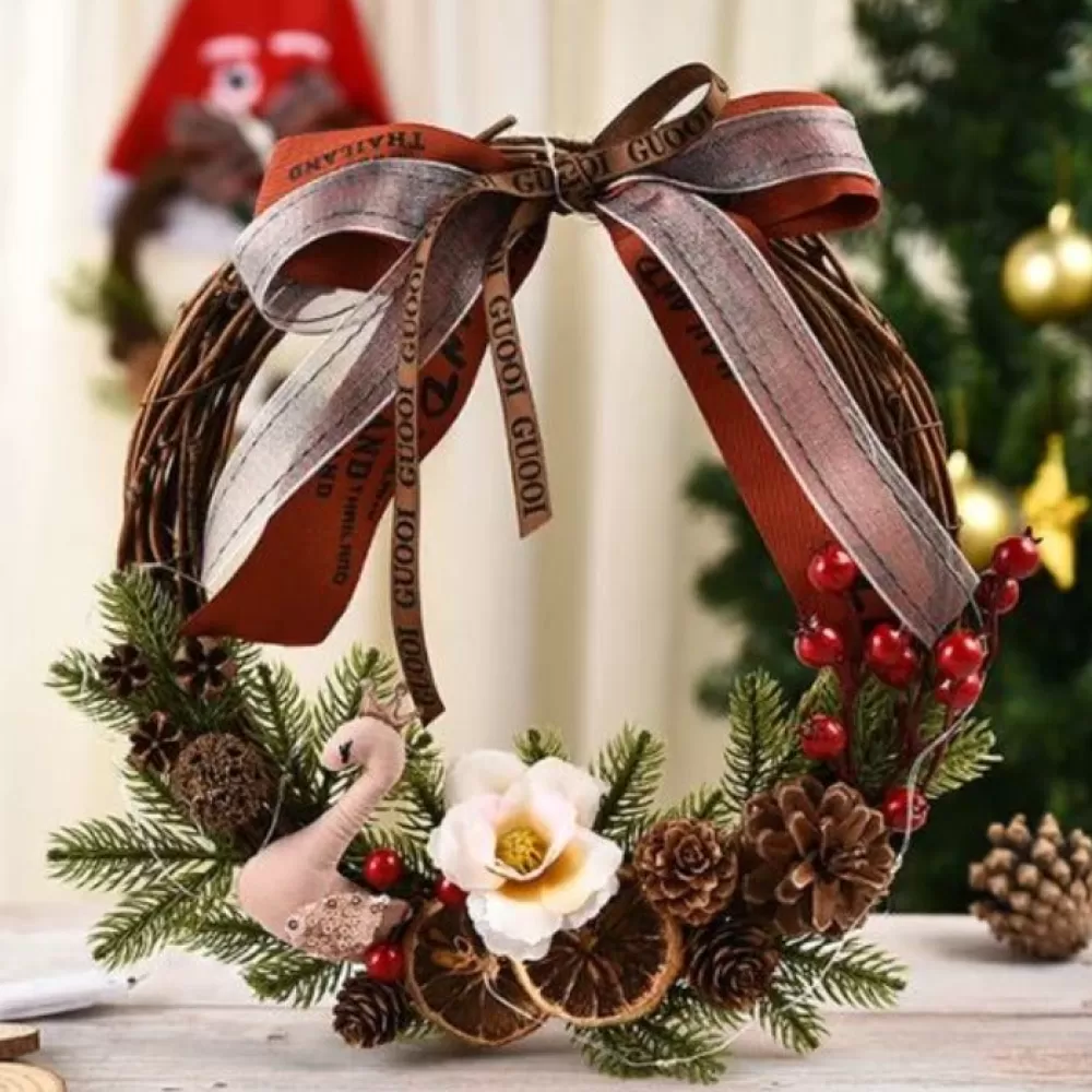 Clearance Couronne De Noël En Bois Couronnes De Noël