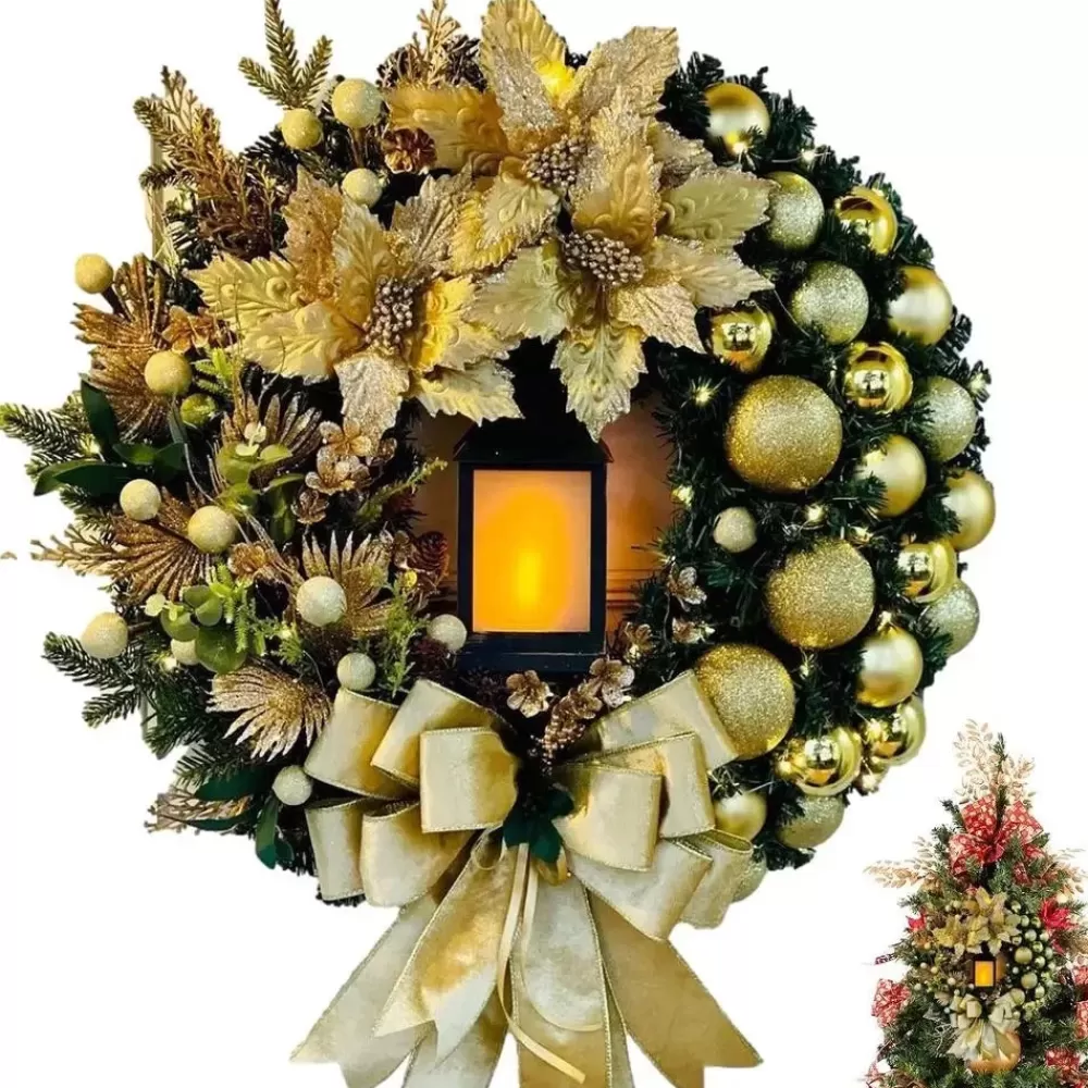 Hot Couronne De Noël Lumineuse 30 Cm Couronnes De Noël