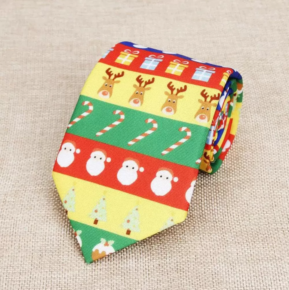 Fashion Cravate Motif Noël Cravates De Noël