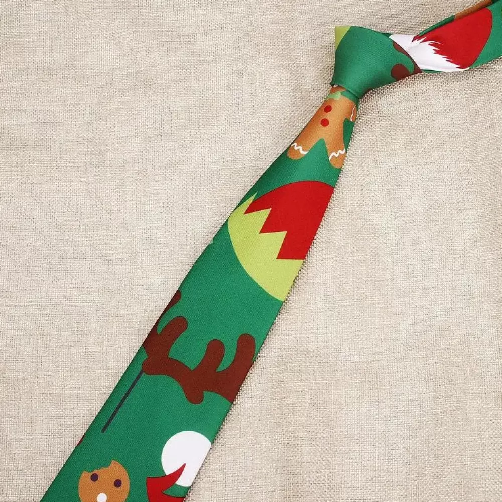 Best Sale Cravate Verte Moche De Noël Cravates De Noël | Décorations De Noël Vertes