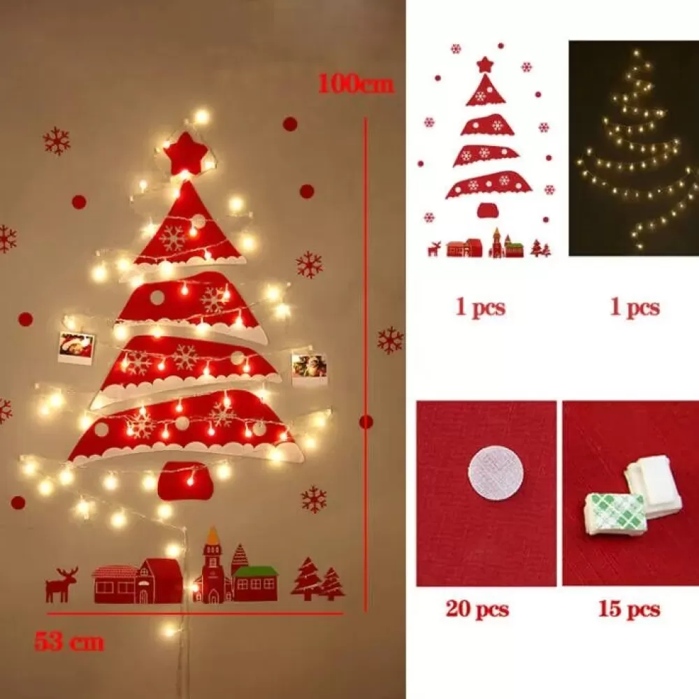 Store Demi Sapin De Noël Mural Sapin De Noël Mural
