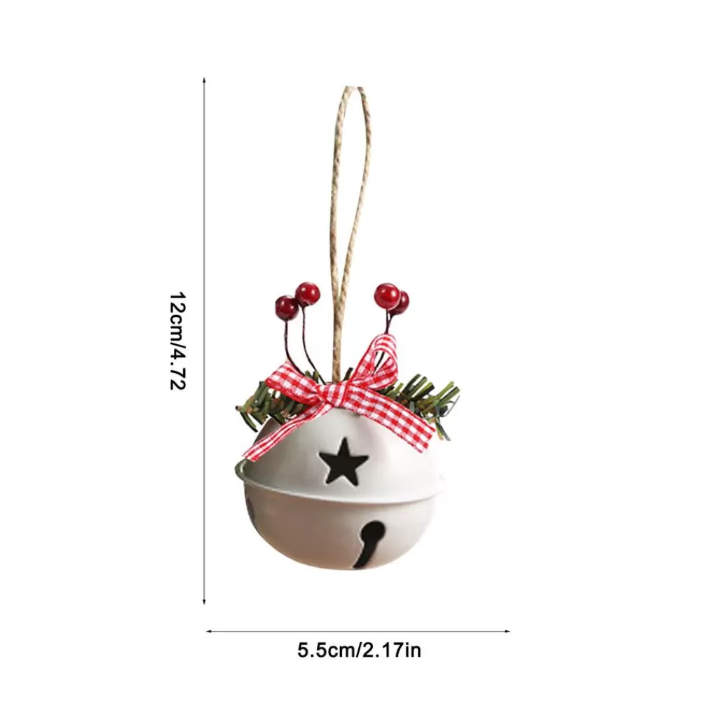 Flash Sale Grelot Cloche De Noël En Métal Blanc Décorations De Noël Scandinaves | Cloches De Noël
