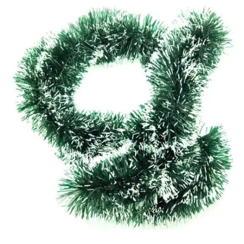 Hot Guirlande De Noël - Vert Sapin & Neige 2m Décorations De Noël Pas Cher | Décorations De Noël Vertes