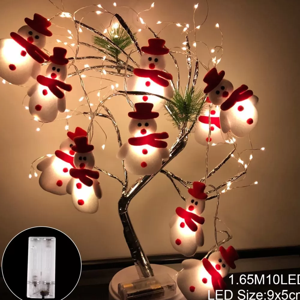 Best Sale Guirlande De Noël Leds - Bonhomme De Neige Blanc Décorations De Noël Pas Cher | Décorations De Noël Scandinaves