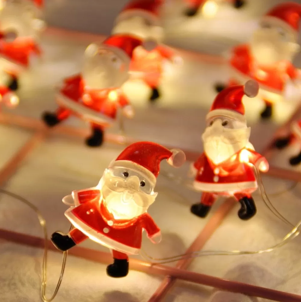 Best Guirlande De Noël Leds - Père Noël Décorations De Noël Pas Cher