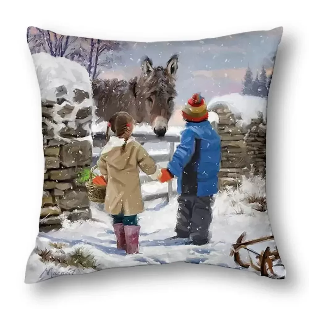 Best Housse De Coussin 45 X 45 Housse De Coussin De Noël