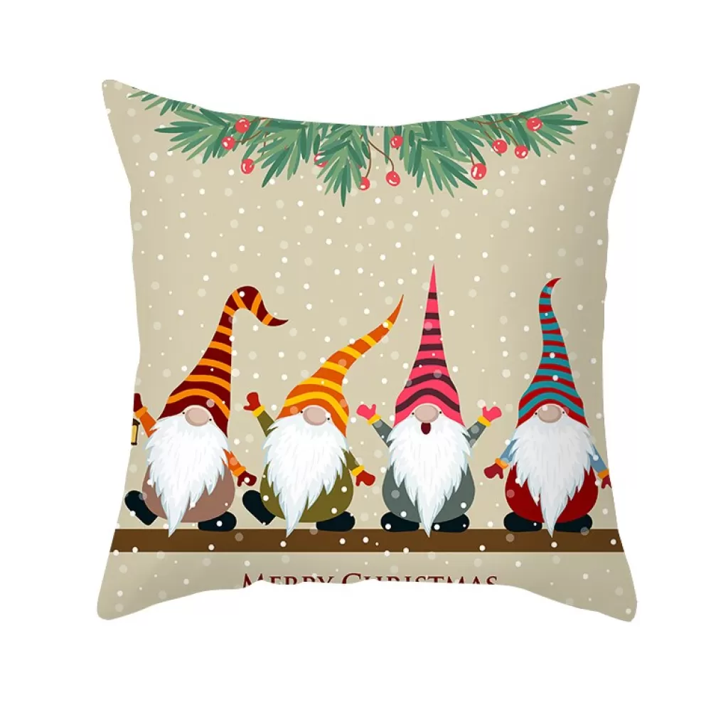 New Housse De Coussin Lutins Décorations De Noël Pas Cher | Housse De Coussin De Noël
