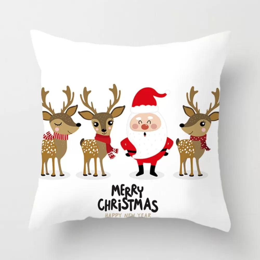 Best Housse De Coussin Père Noël Et Rennes Housse De Coussin De Noël
