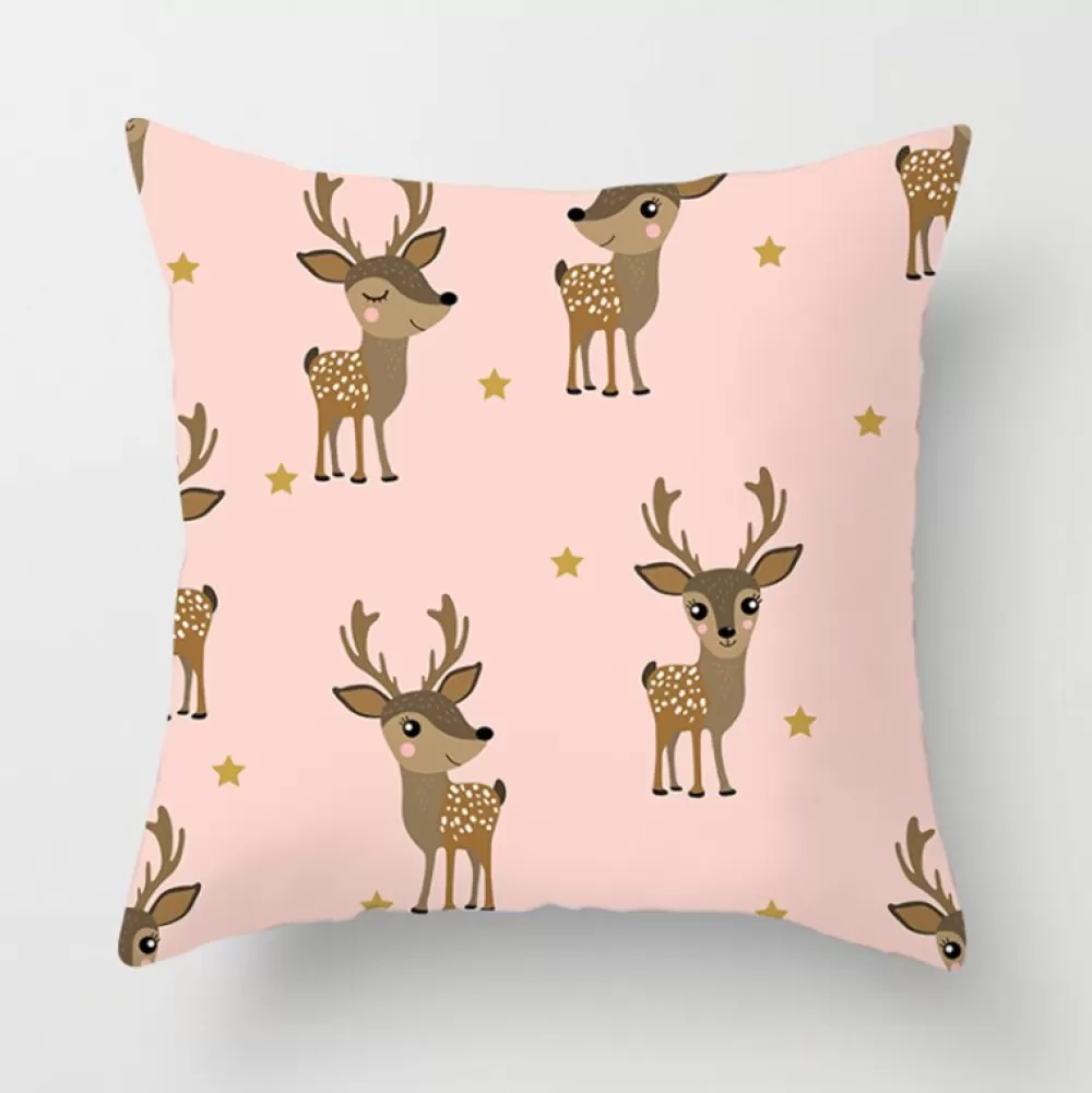 Hot Housse De Coussin Renne Housse De Coussin De Noël