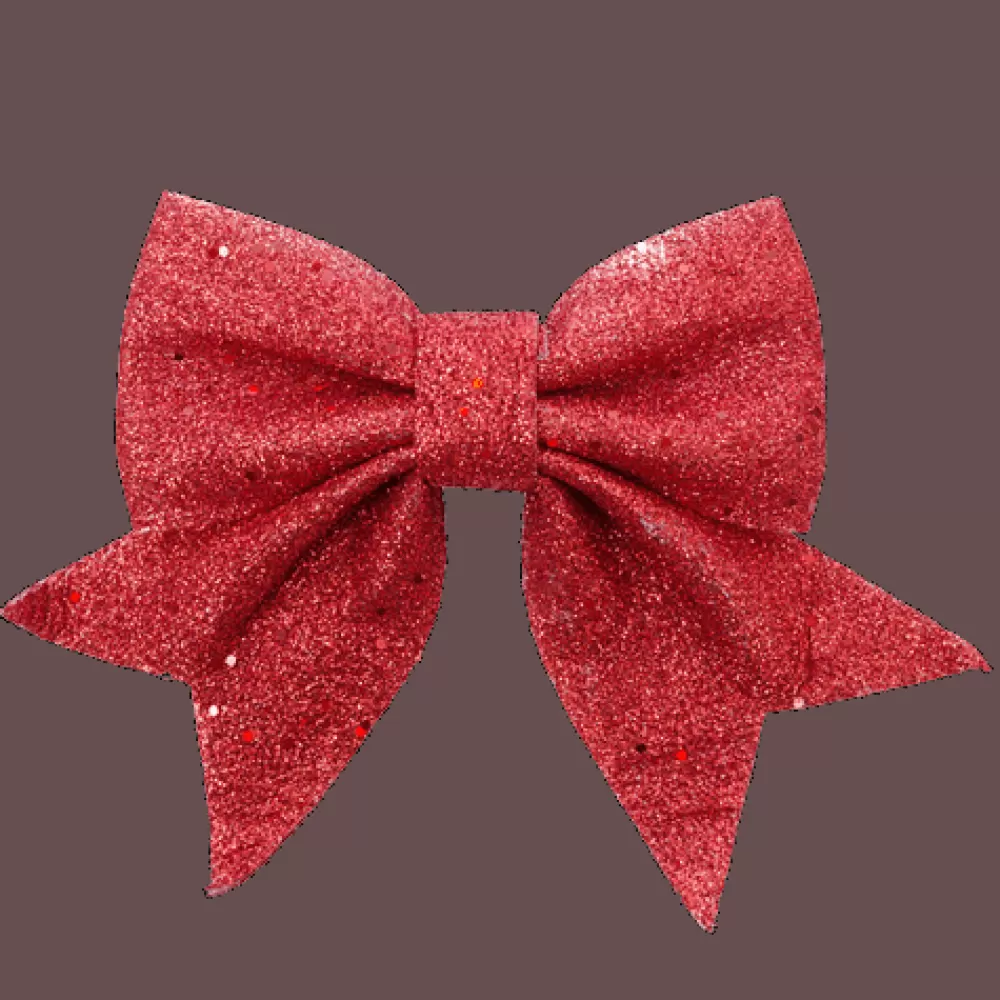 Hot Lot De 4 Noeuds De Noël Rouges Décorations De Noël Pas Cher | Décorations De Noël Rouges
