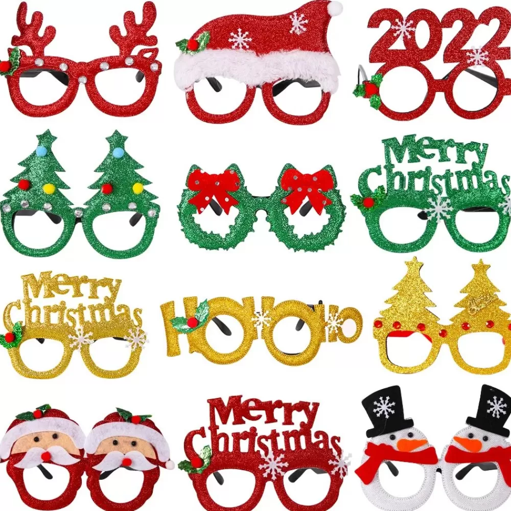 Outlet Lunettes De Noël Originales Décorations De Noël Pas Cher