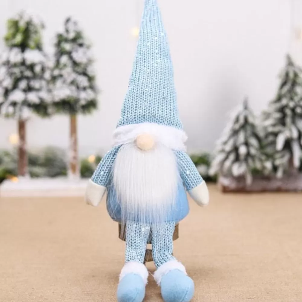 Outlet Lutin De Noël Décoration - Bleu Décorations De Noël Pas Cher | Décorations De Noël Scandinaves