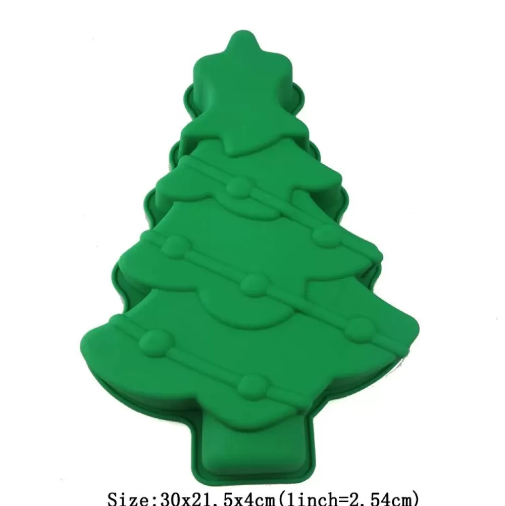 Shop Moule à Gâteaux En Silicone - Sapin De Noël Décorations De Noël Pas Cher