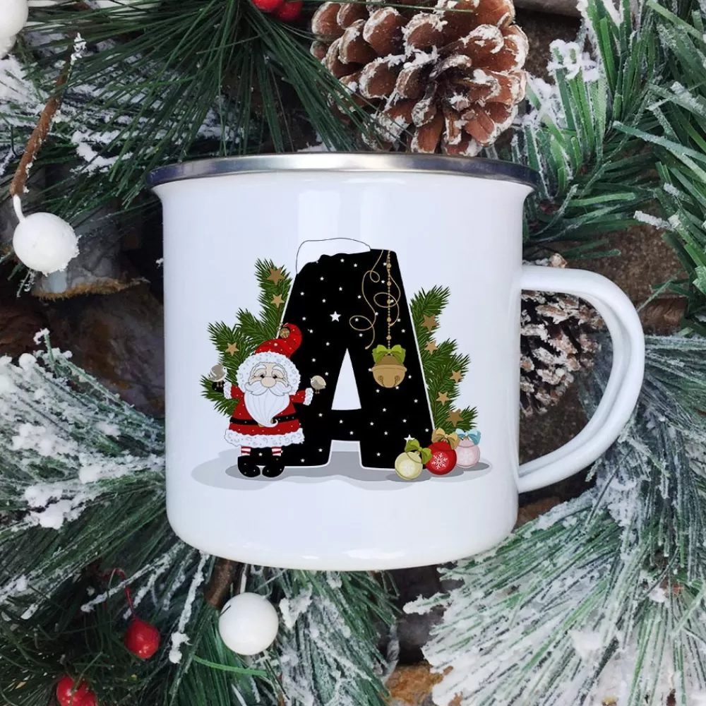 Best Mugs Tasse De Noël - Lettre Au Choix Décorations De Noël Pas Cher | Mugs & Tasses De Noël
