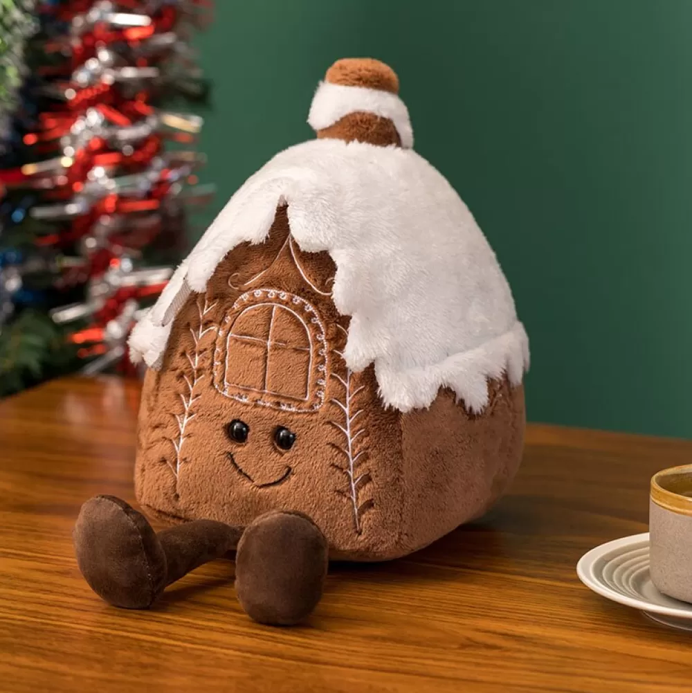 Shop Peluche Chalet De Noël : Maison Enneigée Peluches De Noël