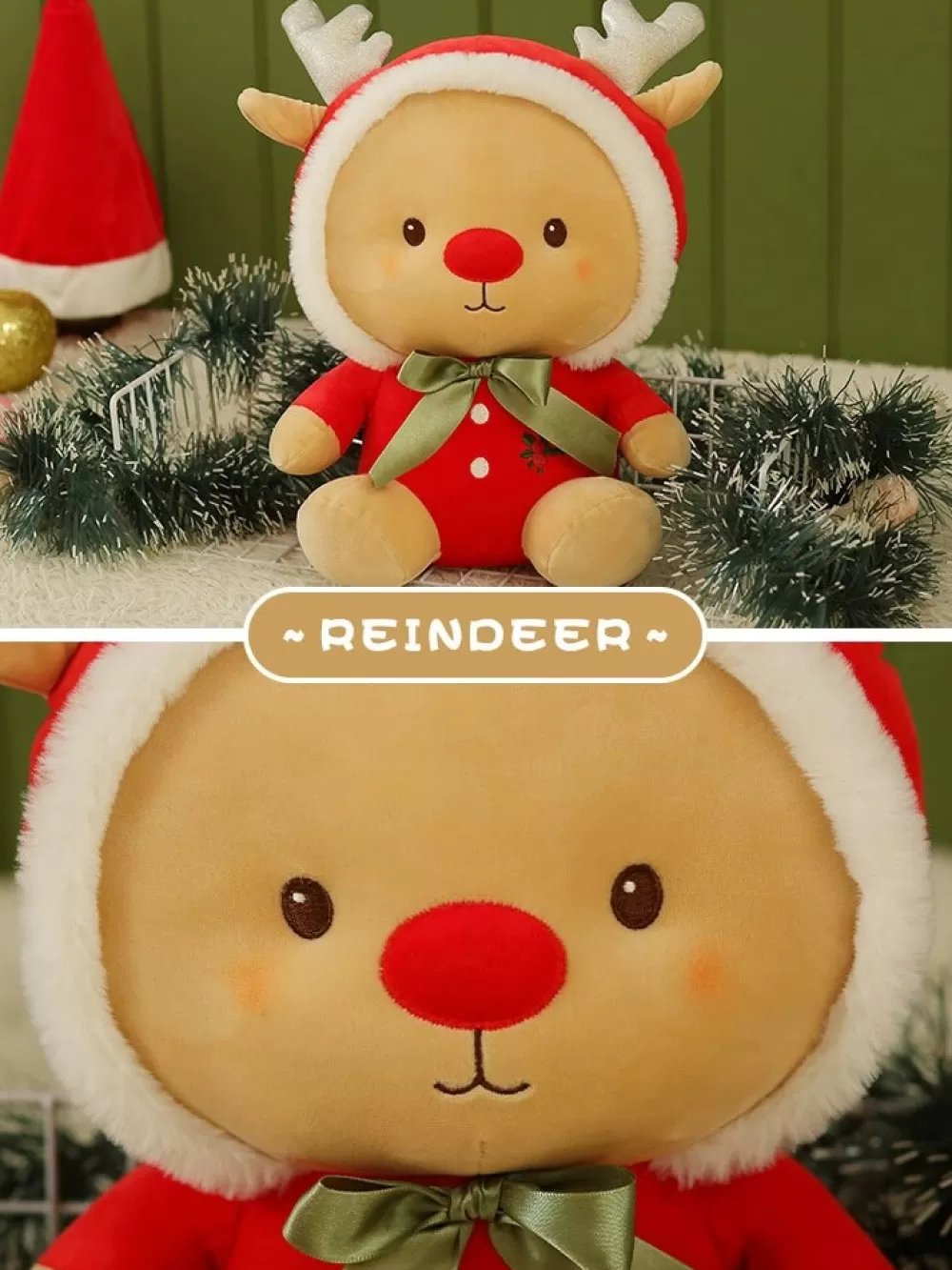 Hot Peluche De Noël - Renne Du Père Noël Et Bonhomme De Neige Décorations De Noël Pas Cher | Peluches De Noël