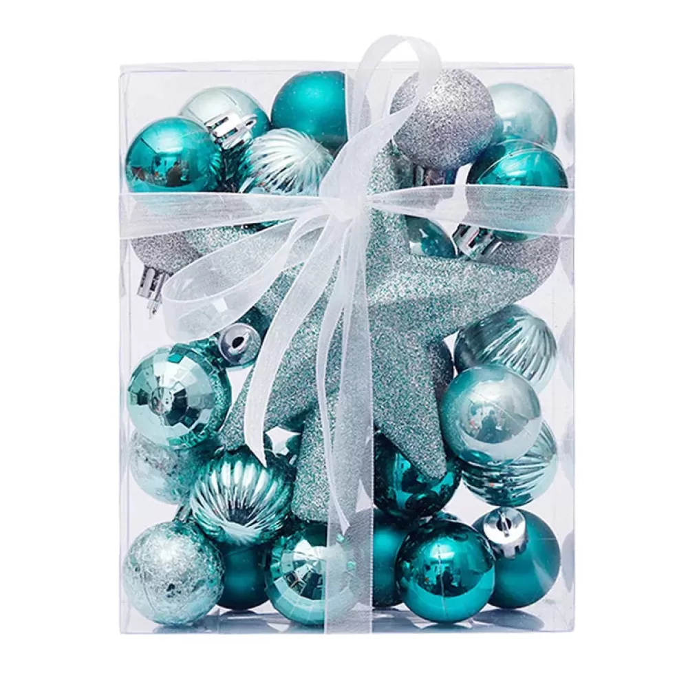 Online Petit Kit De Décorations De Noël Bleu Turquoise Décorations De Noël Scandinaves | Décorations De Noël Bleues