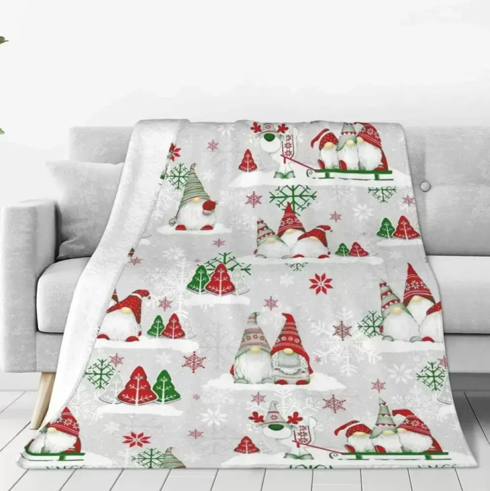 Hot Plaid De Noël Blanc Décorations De Noël Pas Cher | Plaids De Noël