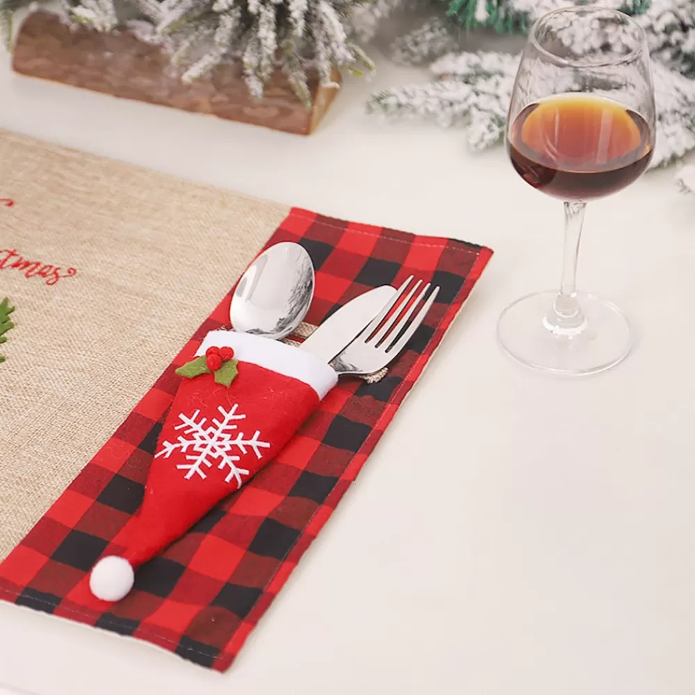 Sale Porte Couvert Père Noël - Bonnet Décorations De Noël Pas Cher | Portes-Couverts De Noël