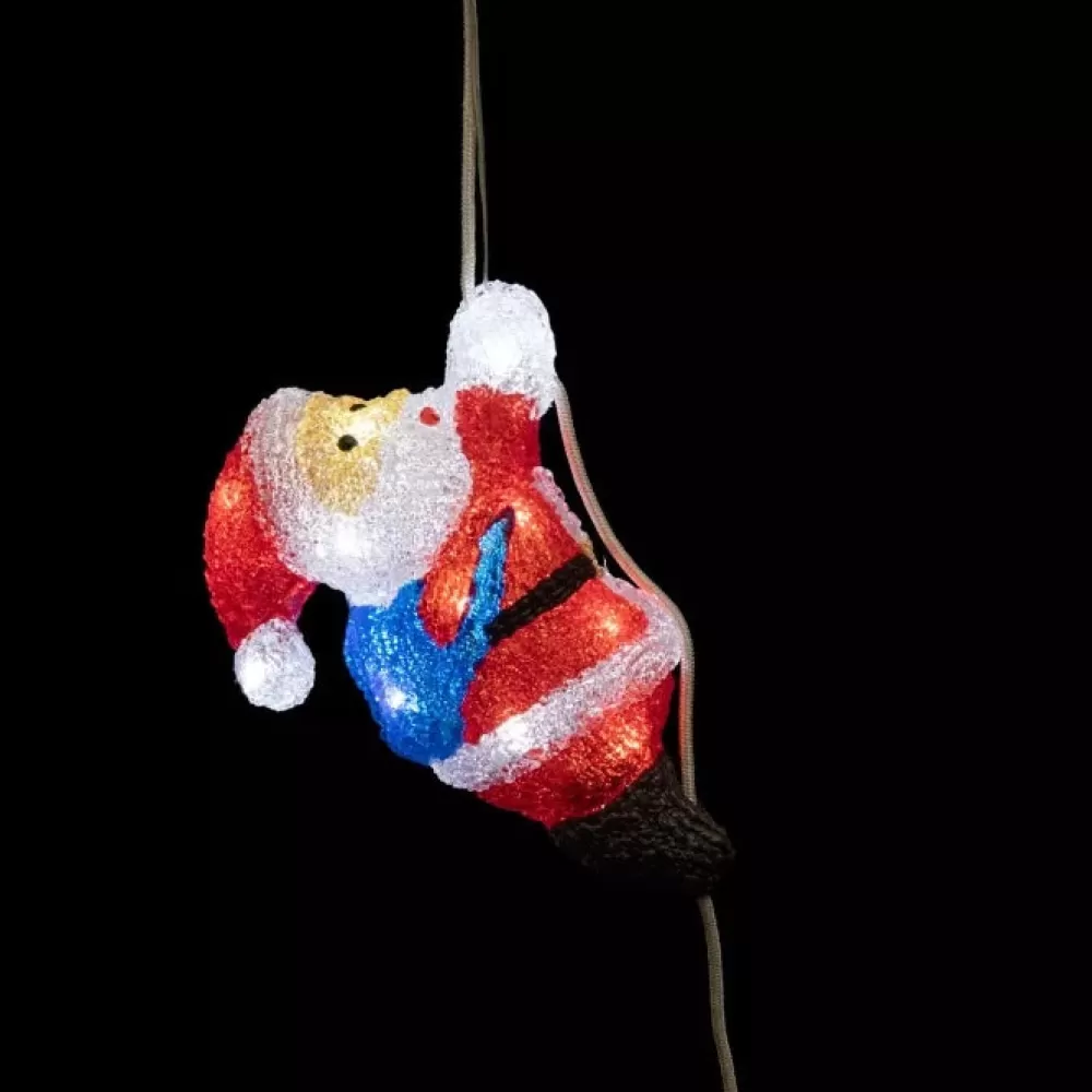 Discount Père Noël Acrylique Montant à La Corde Personnages Illuminés De Noël