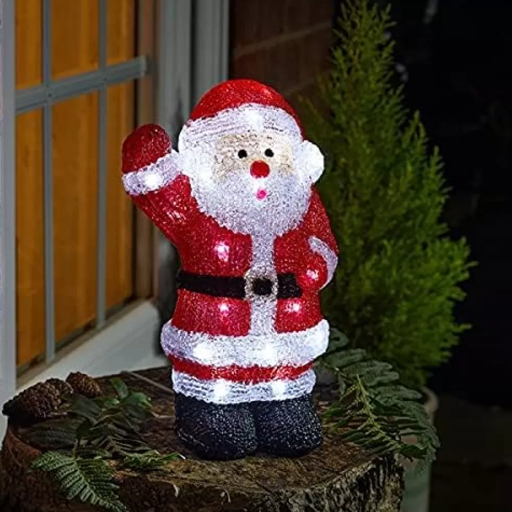 Outlet Père Noël En Acrylique Personnages Illuminés De Noël