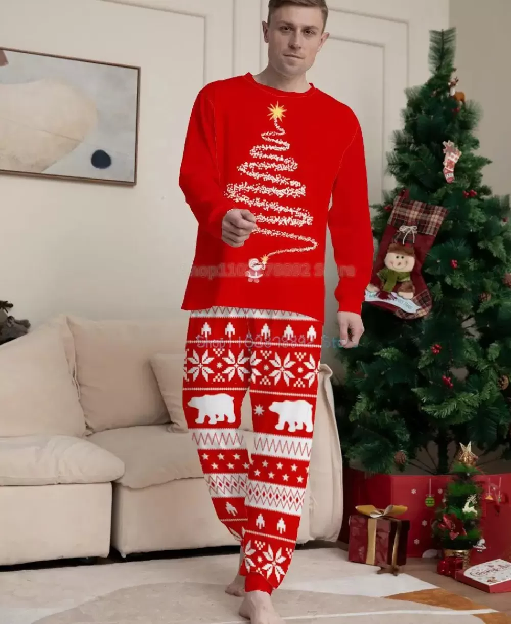 Best Sale Pyjama De Noël Couple Pyjamas De Noël