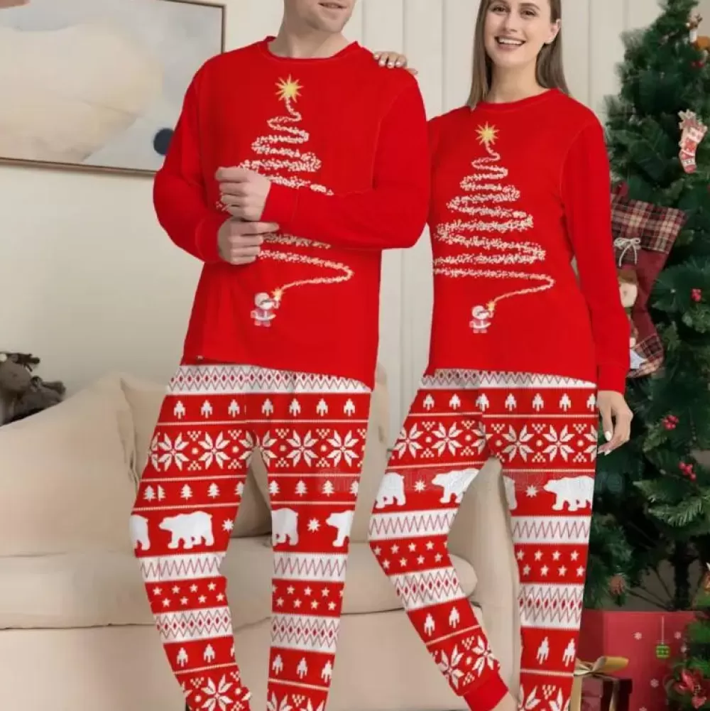 Best Sale Pyjama De Noël Couple Pyjamas De Noël