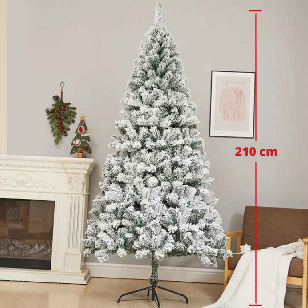 Flash Sale Sapin De Noël Artificiel Blanc - 210 Cm Sapins De Noël Artificiels | Décorations De Noël Scandinaves