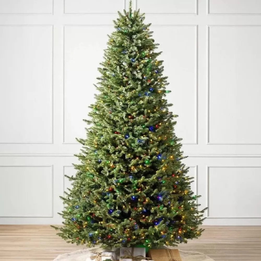 Fashion Sapin De Noël Artificiel Vert Rétractable Télécommandé Sapins De Noël Artificiels