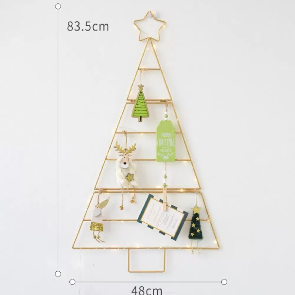 Online Sapin Mural De Noël - Or Décorations De Noël Dorées | Sapin De Noël Mural